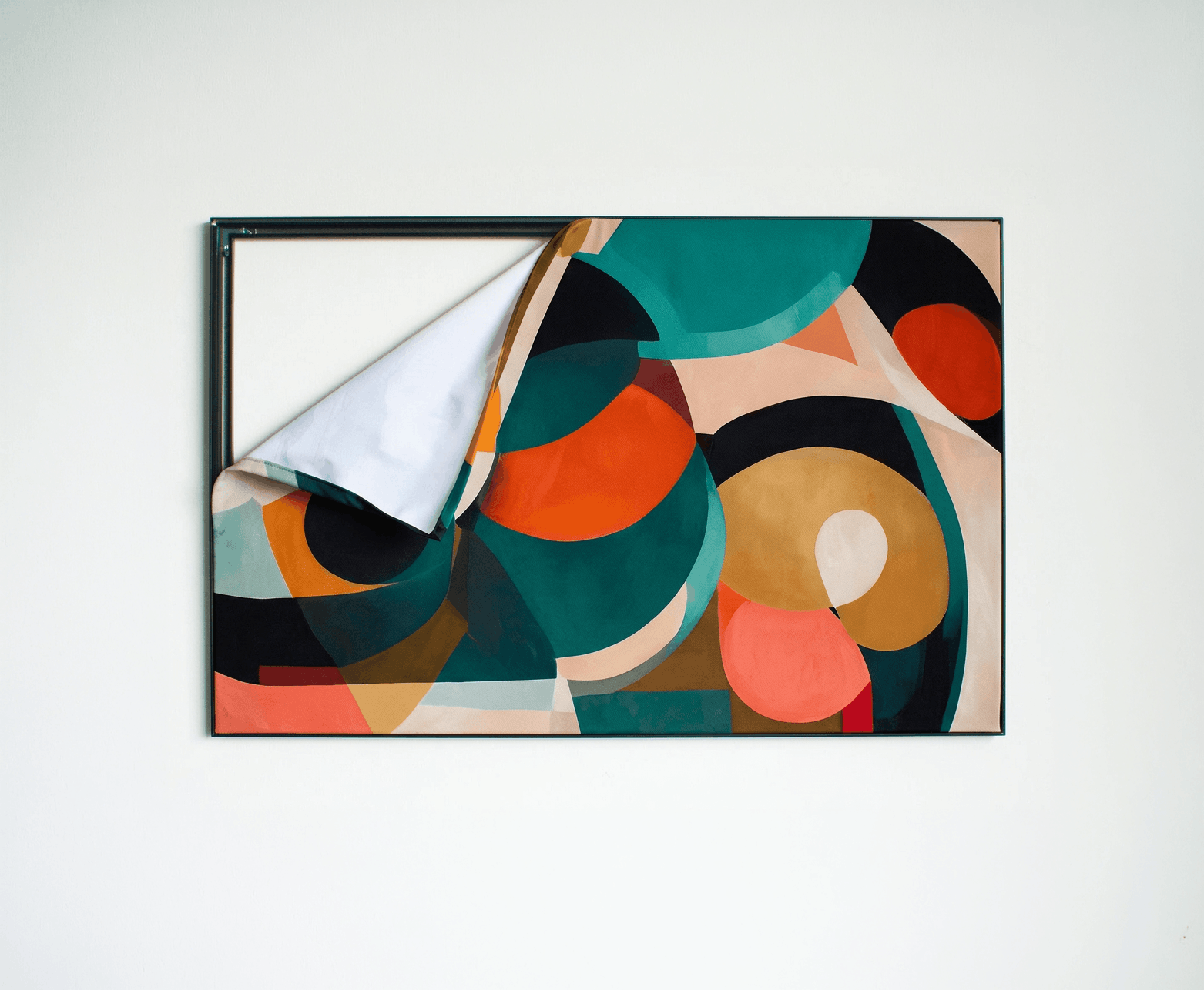 Peesdoek Frame Zwart